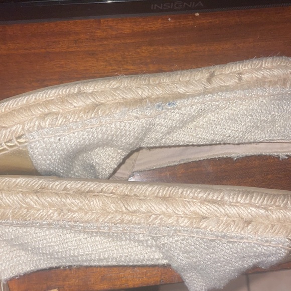 Parfois espadrilles cream and gold toe size 37 - Picture 9 of 10